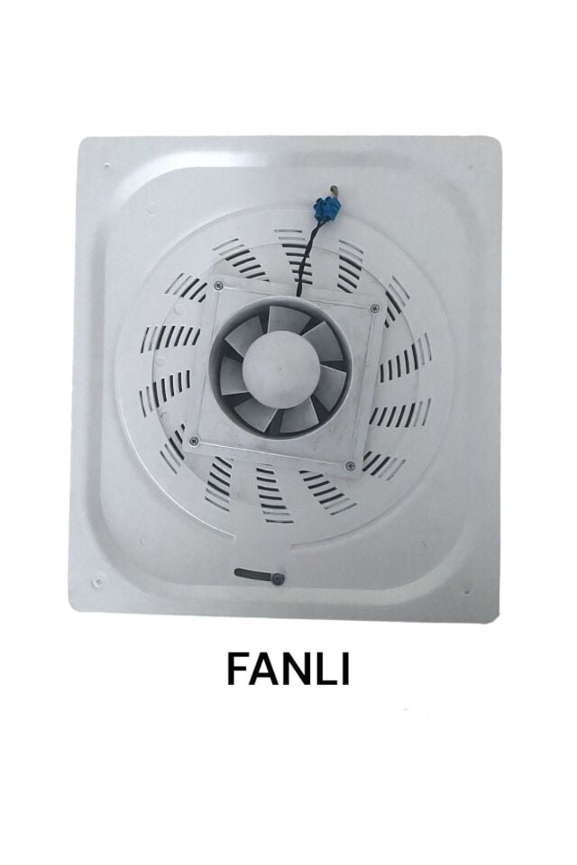 Plastik Fanlı/Aspiratörlü Beyaz/Kahverengi Mermer Desenli Havalandırma Menfezi Banyo/Wc