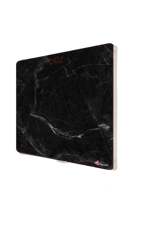 40x45 cm Siyah Mermer Desenli Plastik Banyo Wc Havalandırma Menfezi