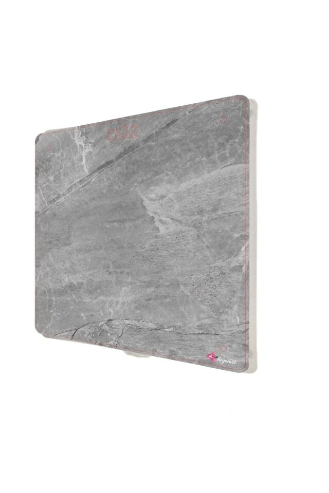 40x45 cm Gri Mermer Desenli Plastik Banyo Wc Havalandırma Menfezi