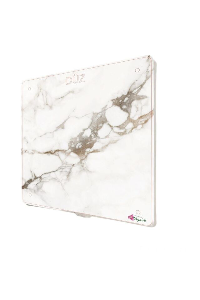 40x45 Cm Kahverengi Mermer Desenli Plastik Banyo Wc Havalandırma Menfezi