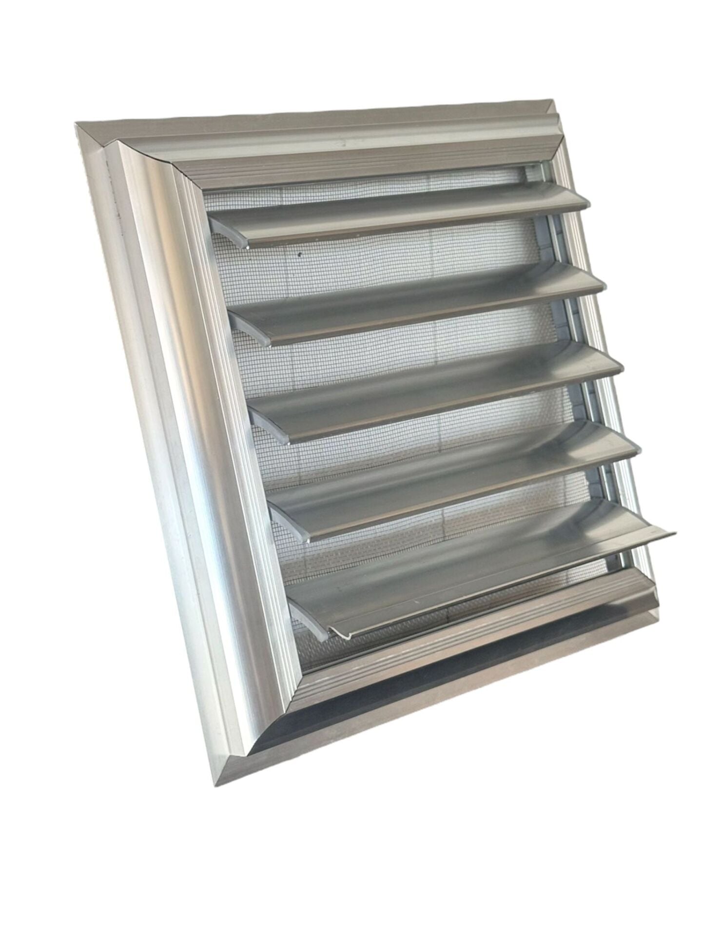 Parlak Eloksal Alüminyum Kanattan Hareketli Menfez-Banyo Menfezi