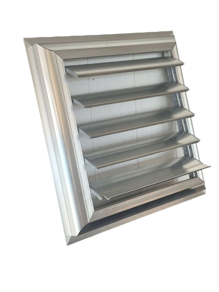 Parlak Eloksal Alüminyum Kanattan Hareketli Menfez-Banyo Menfezi