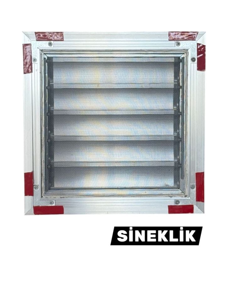 Parlak Eloksal Alüminyum Kanattan Hareketli Menfez-Banyo Menfezi