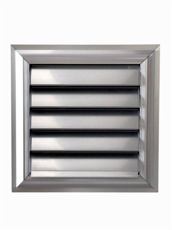 Parlak Eloksal Alüminyum Kanattan Hareketli Menfez-Banyo Menfezi