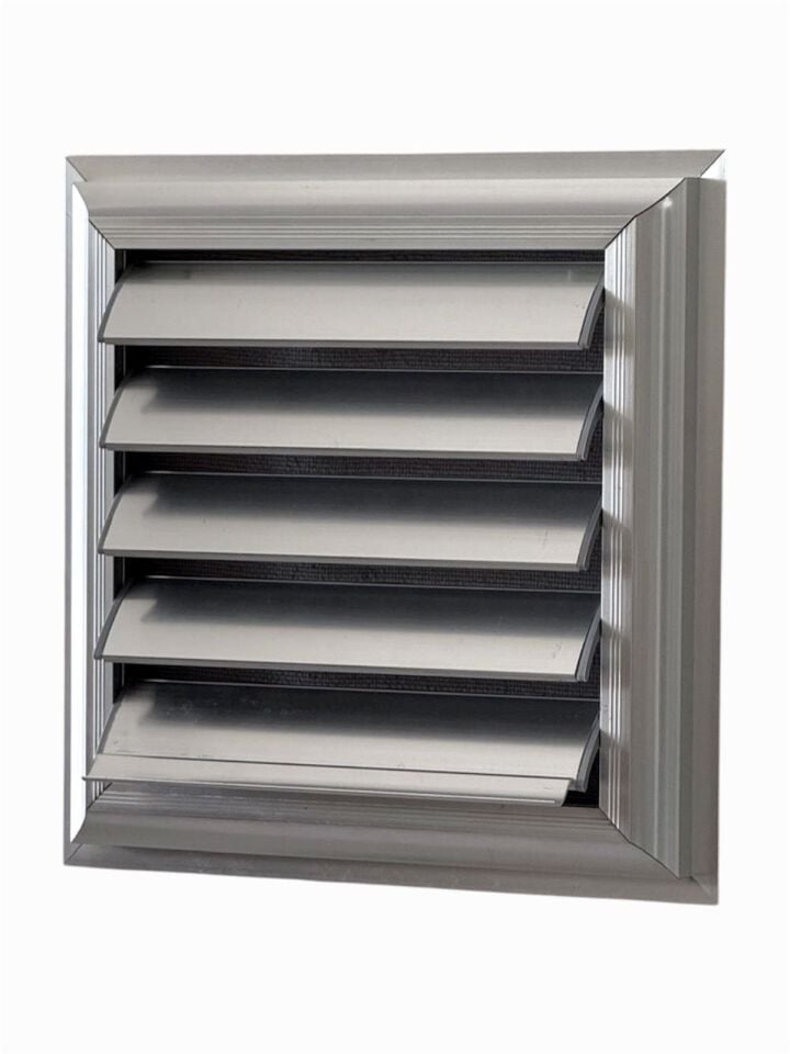 Parlak Eloksal Alüminyum Kanattan Hareketli Menfez-Banyo Menfezi